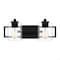 Quoizel Lansdowne 2-Light Matte Black Vanity Light LANS8618MBK - alternate 1